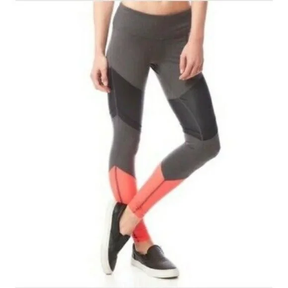 Alo Yoga Sheila Alosoft Colorblock Mid Rise Athletic Leggings Size Small - Picture 2 of 5